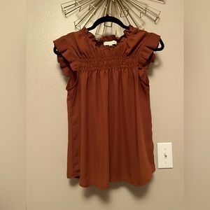 Monteau- brown blouse Medium